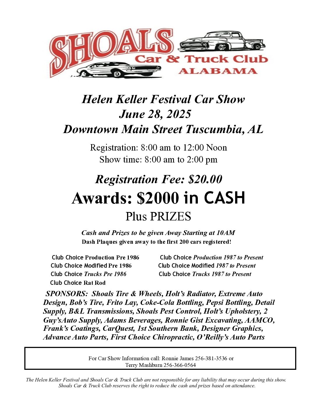 W.C. Handy Festival Shoals Car & Truck Show