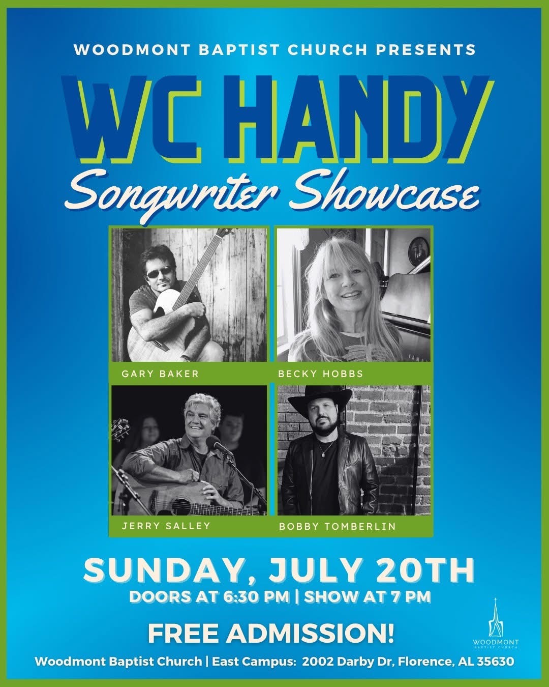 Woodmont Baptist Church Presents WC Handy Songwriter Showcase